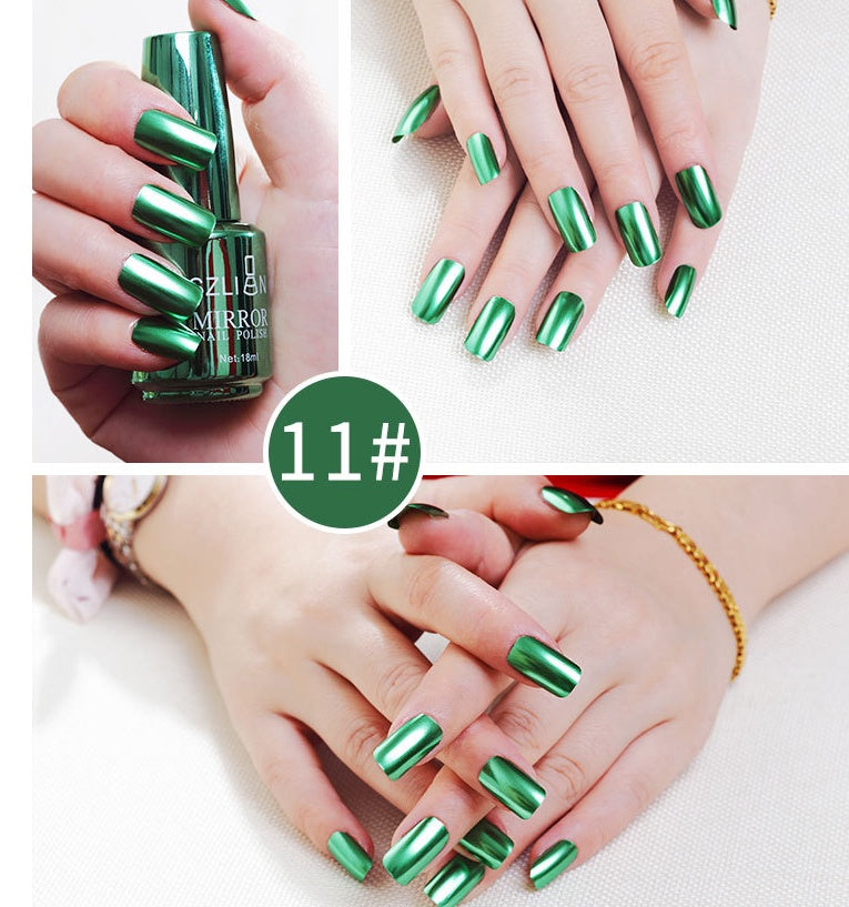 SZLIAN Mirror Silver Nail Polish
