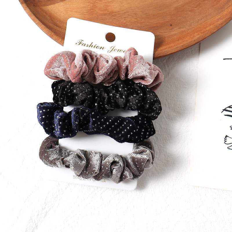 Simple fabric hair rings