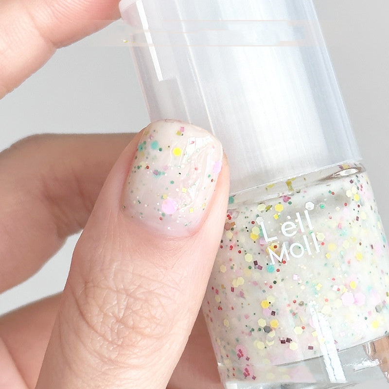 Lell Moll Water-based Tearable Nail Polish Baking-free And Tasteless