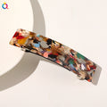 Square Grip Acetate Acrylic Spring Clip Hair Accessory