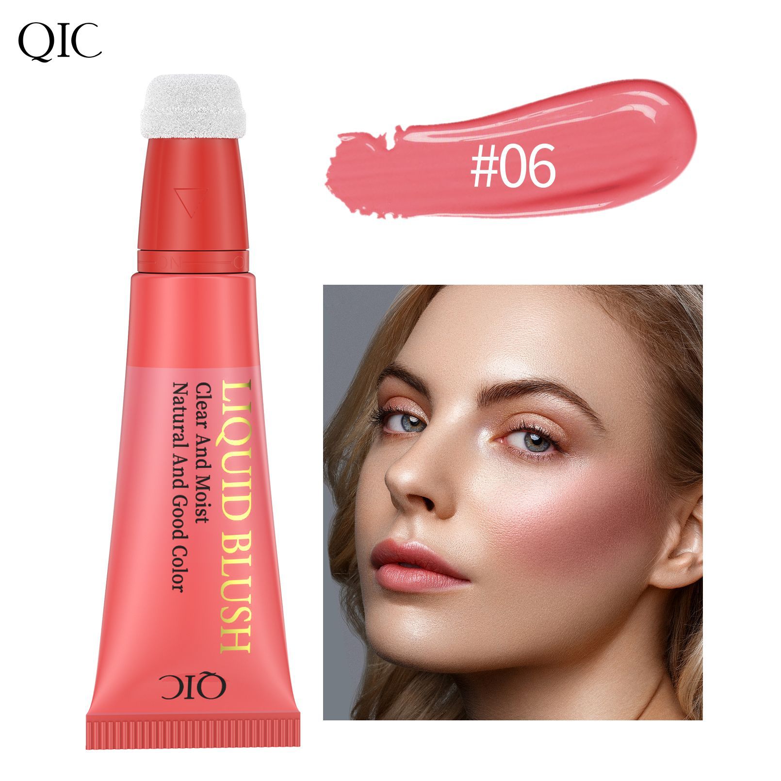 QIC Liquid Blush Dazzling Liquid Long-lasting Matte Silky