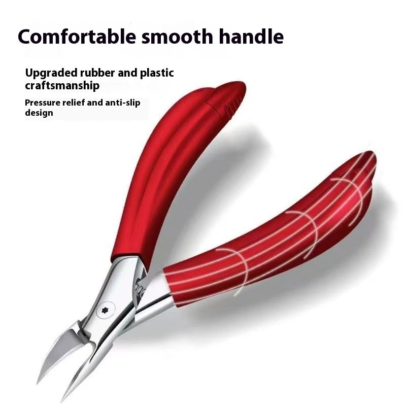 Ingrown Nail Bent Nose Plier Pedicure Nail Cuticle Nipper Stainless Steel