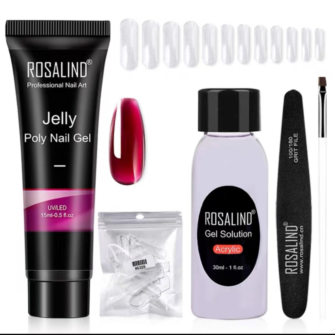 Rosalind Extension Gel Polish Kit For Manicure Poly Nail Gel Set For