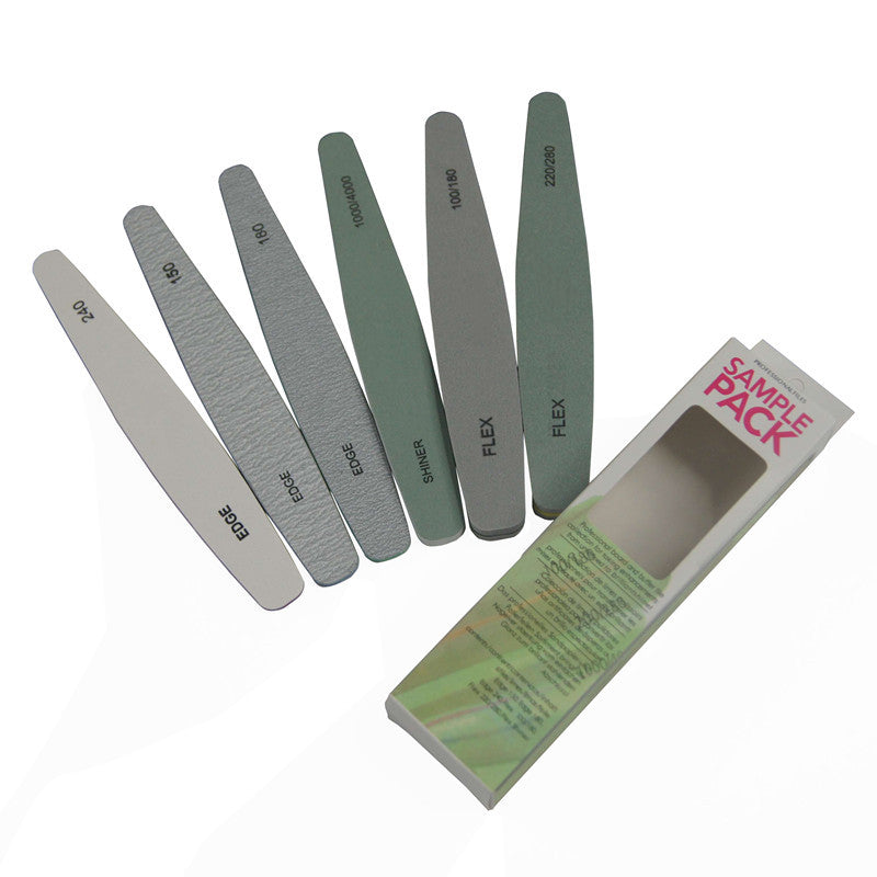 Edge Nail File 6 Piece Nail Set Sponge Polishing Strip Nail Polishing