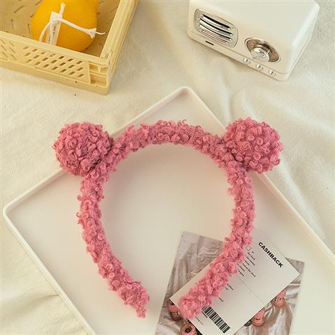 Korean Hair Ball Headband Plush Headband Cute Hair Accessories Net Red Headwear