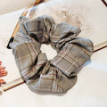 Girlish Plaid cord hair accessories