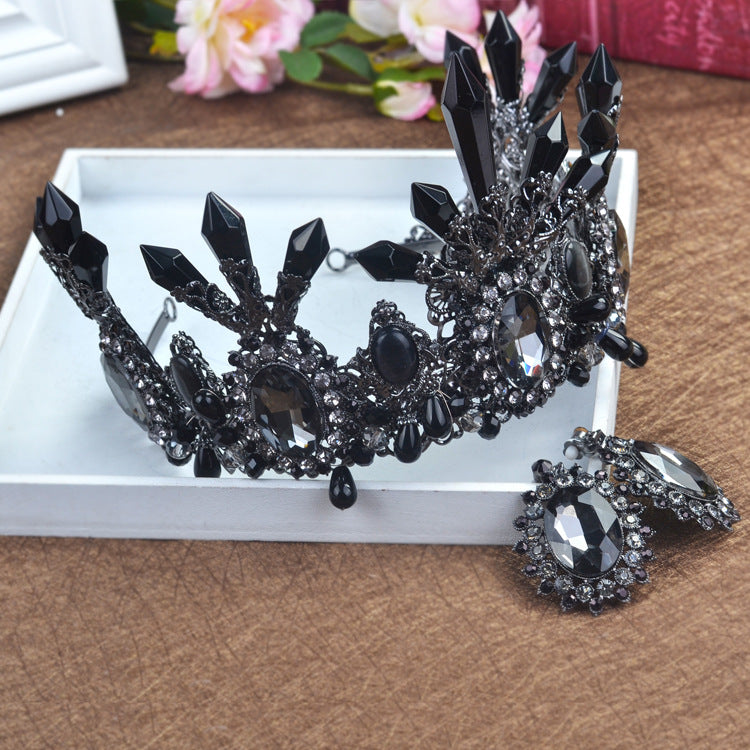 Rock headdress large crystal column set