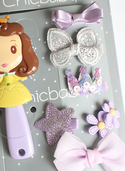 Children hairpin hair rope princess comb