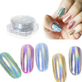 Nail plated magic mirror powder