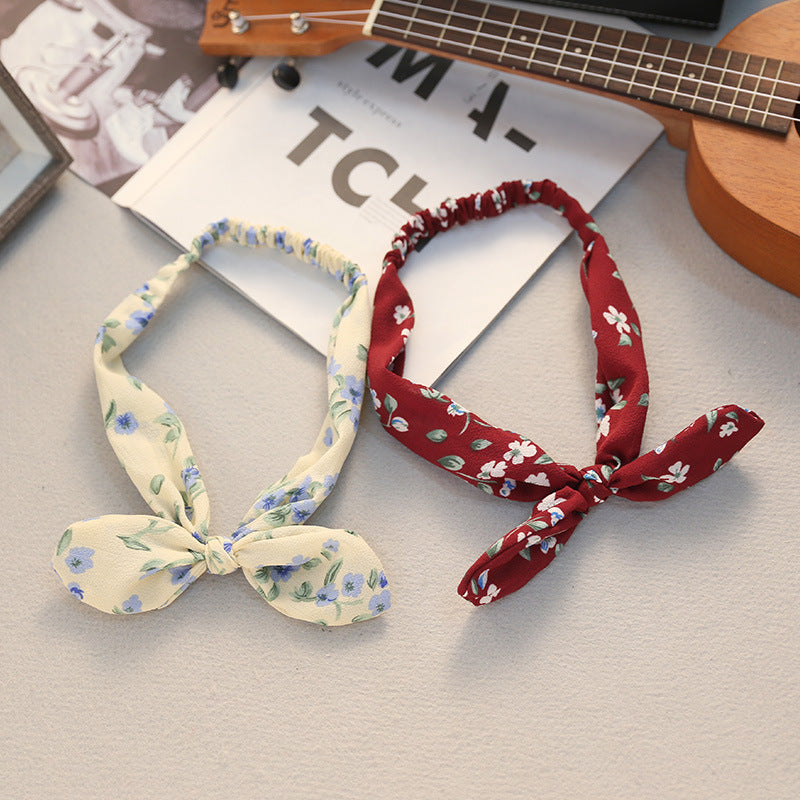 Big bow tie bunny ears headband