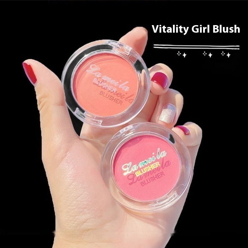 La Mei La Women's Fashion Highlight Blush Makeup Palette Face Repair Pearlescent