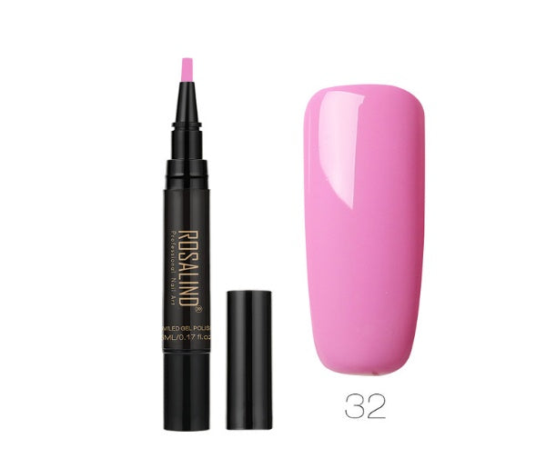 Rosalind 5ml Solid Color Nail Art Pen Nail Glue for Nail Art