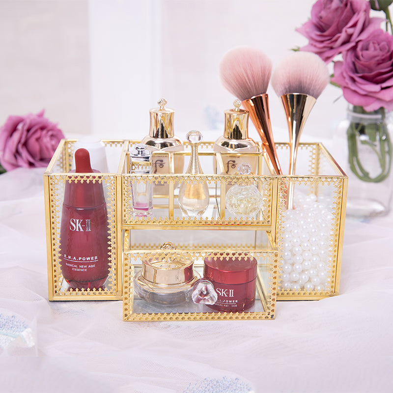 Skin care nail brush cosmetic storage bucket