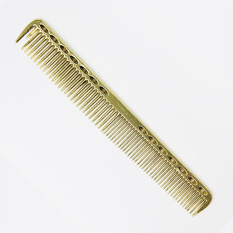Space aluminum haircut comb high-grade metal comb