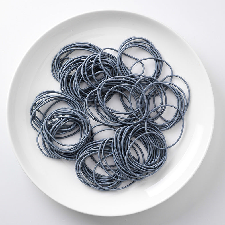 Simple small loop thin high elastic hair rope