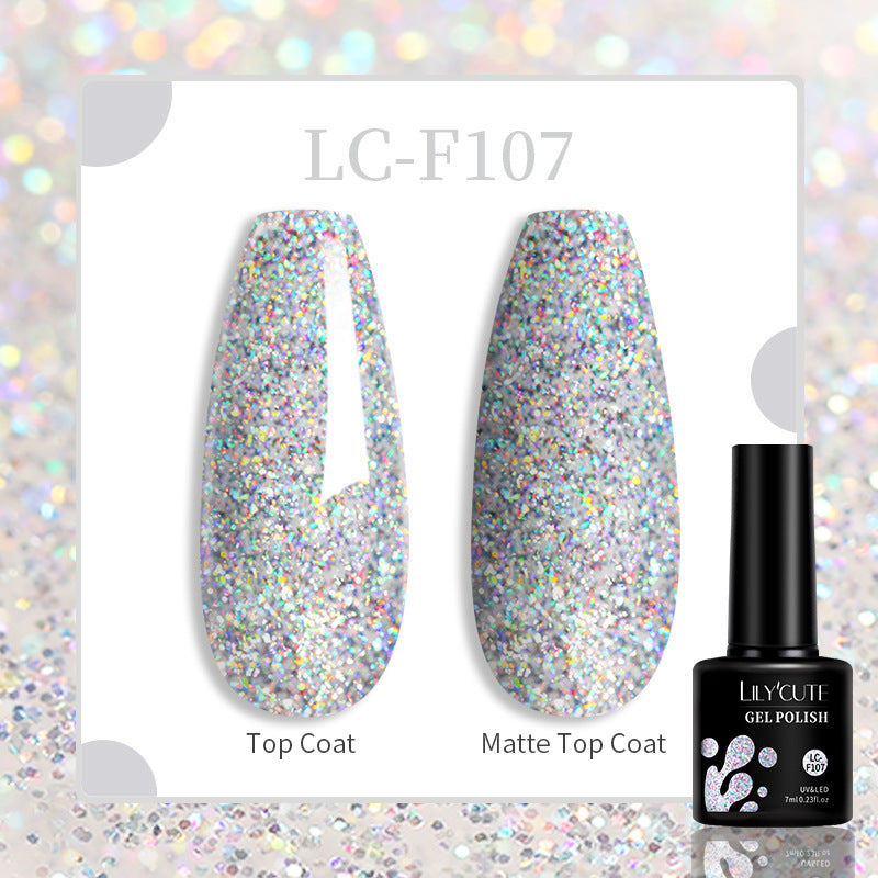 Lilycute 184 Colors Full Set Nail Glue Set Matte Nail Art Non-wash Sealing Layer Nail Polish Gel Base Gel