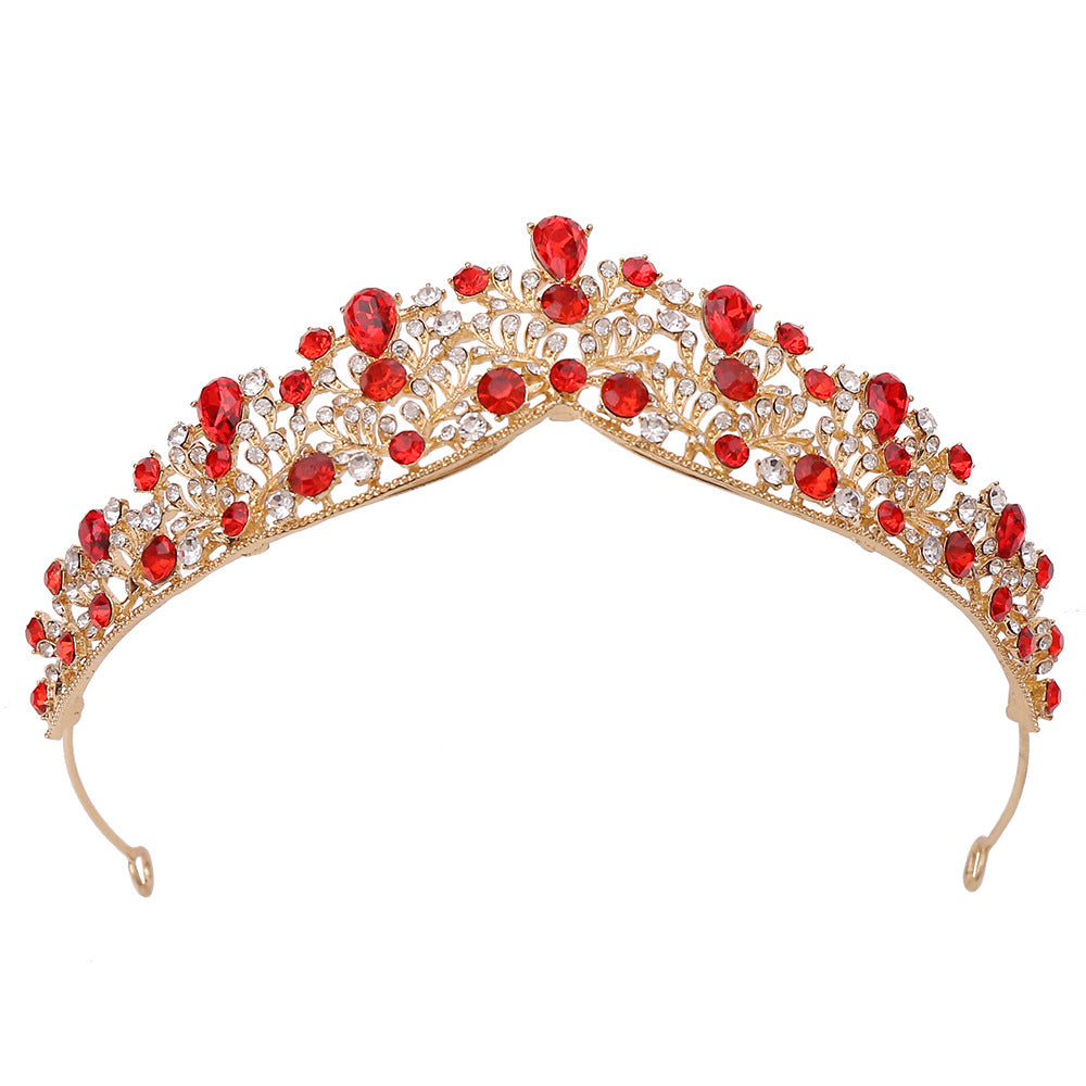 Rhinestone Headband Baroque Alloy Crown