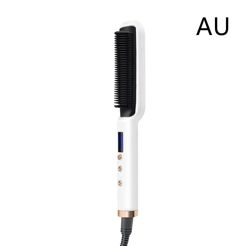 Negative Ion Straight Curling Dual-purpose Electric Heating Hair Straightening Comb