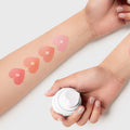 Heart-shaped cushion blush