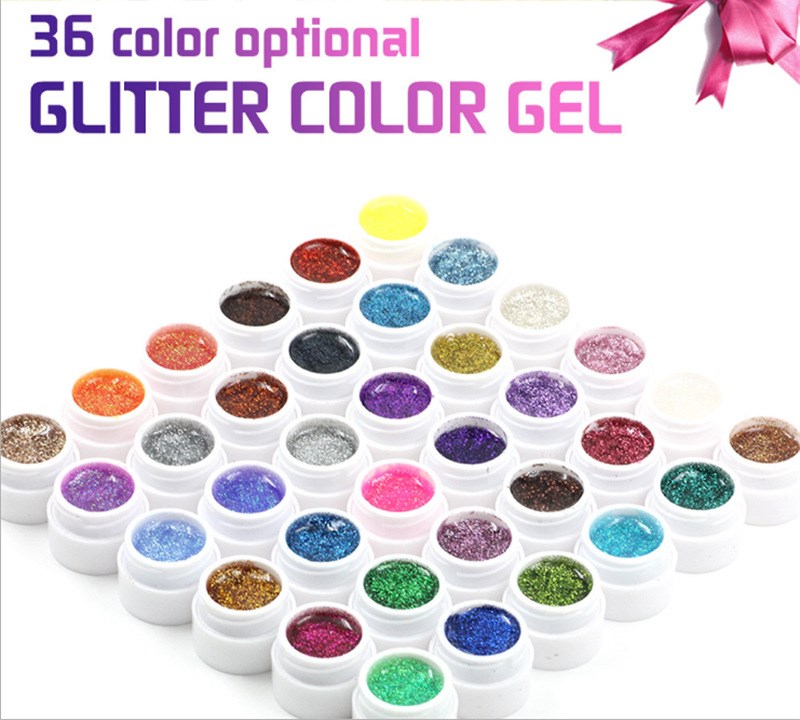 Nail Glitter phototherapy gel