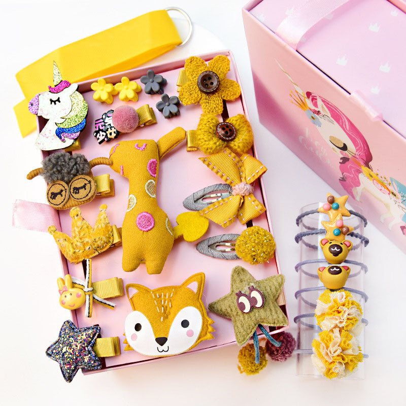 Baby Girl Cartoon Animal Hairpin Set
