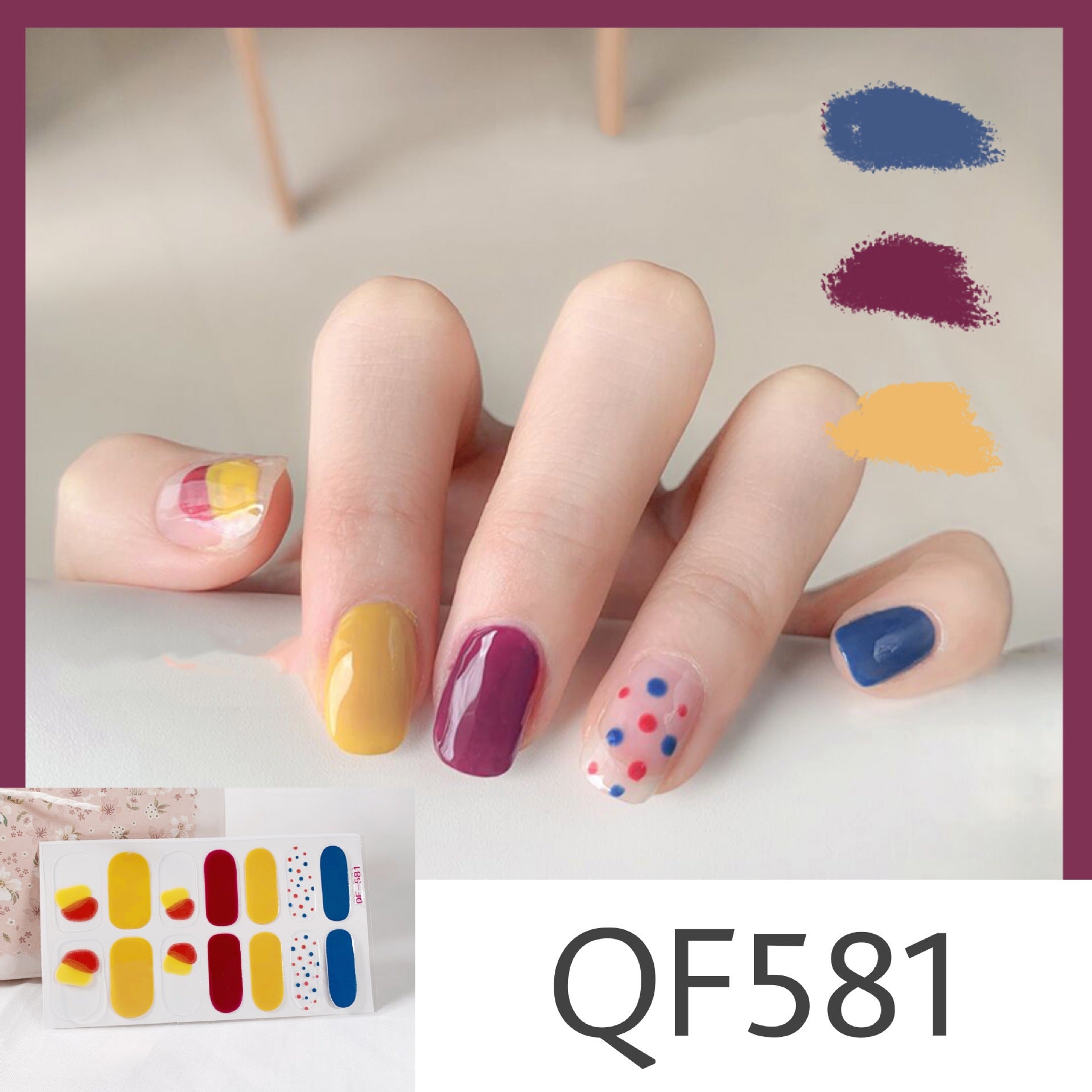 Peelable nail stickers