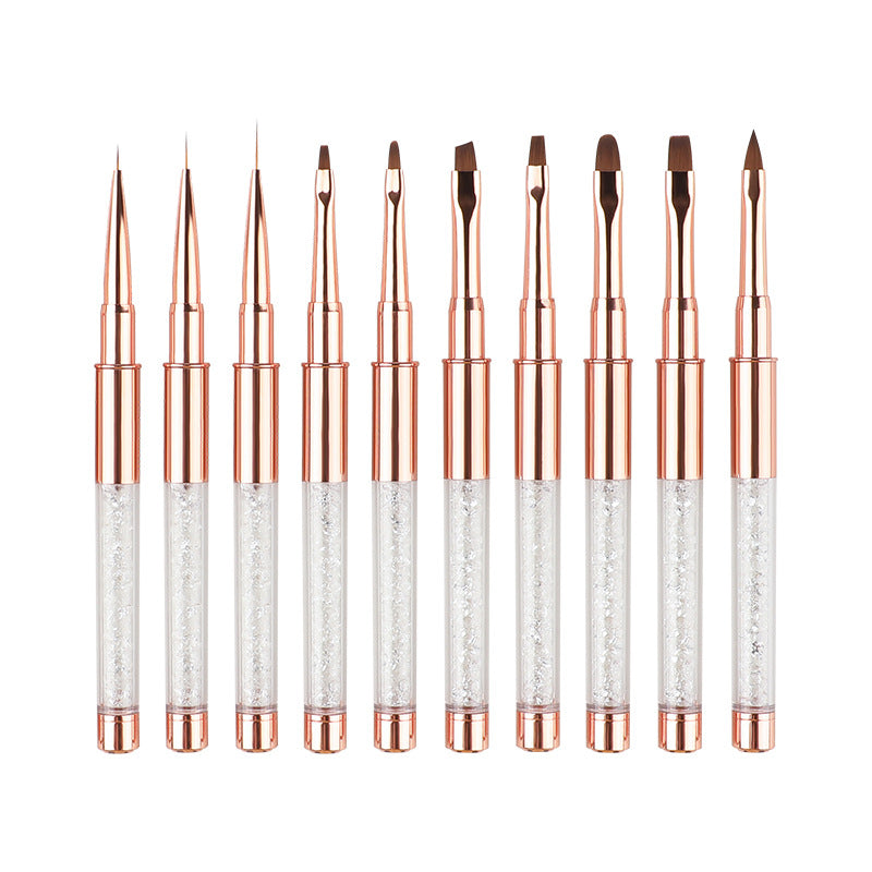 Color Drawing Lace Pull Nail Point Drill Phototherapy Pen Set
