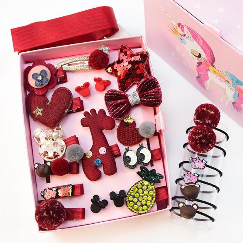 Baby Girl Cartoon Animal Hairpin Set