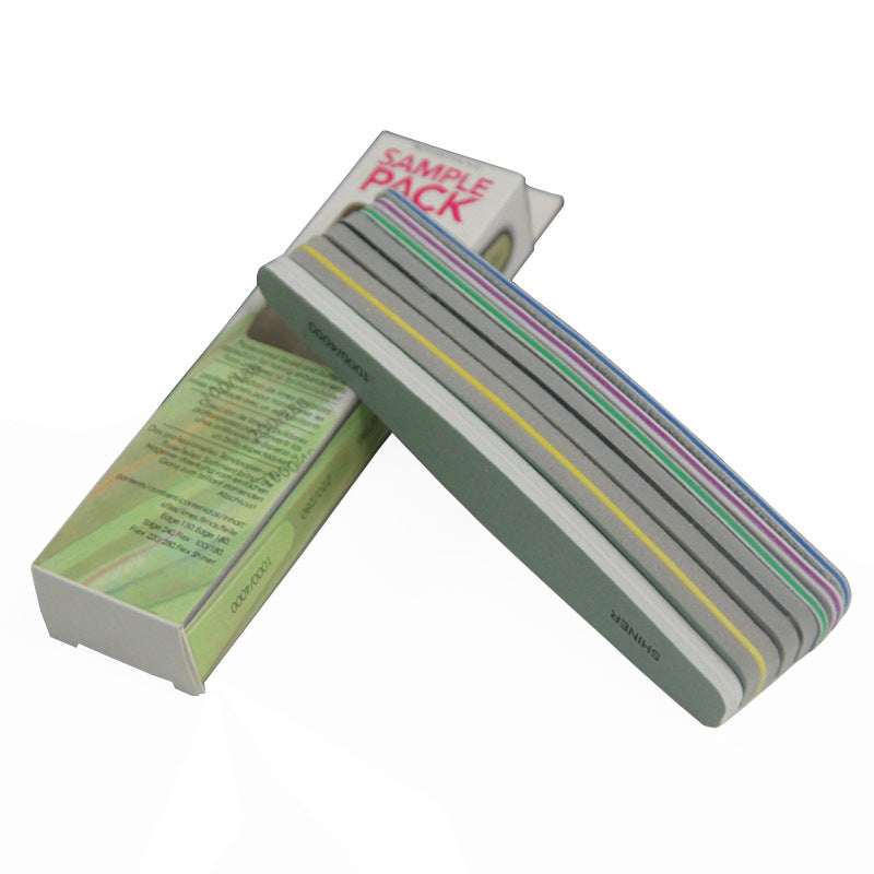 Edge Nail File 6 Piece Nail Set Sponge Polishing Strip Nail Polishing