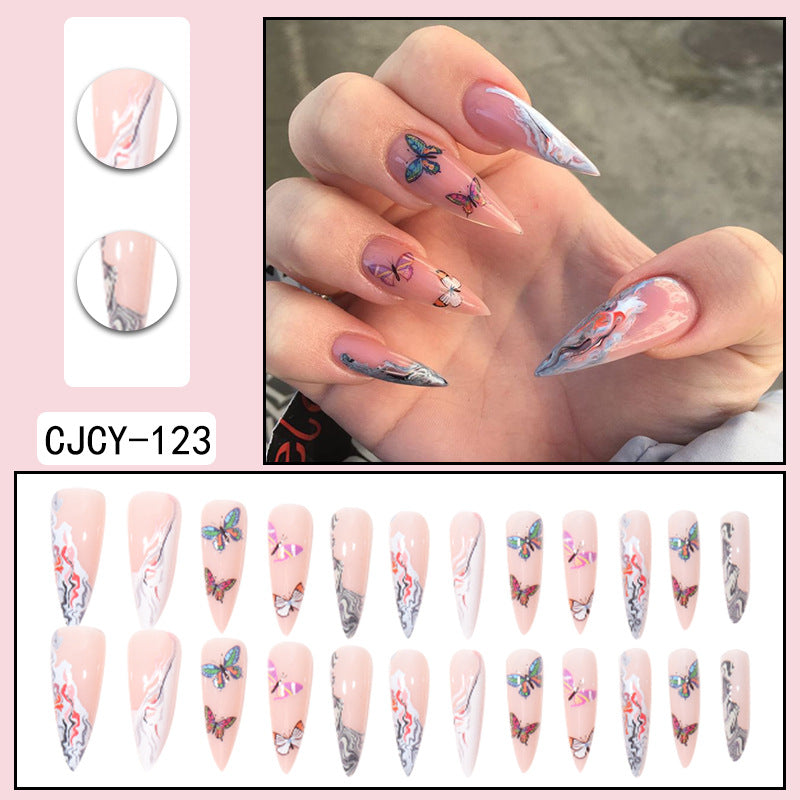 Manicure Long Fake Nail Patch