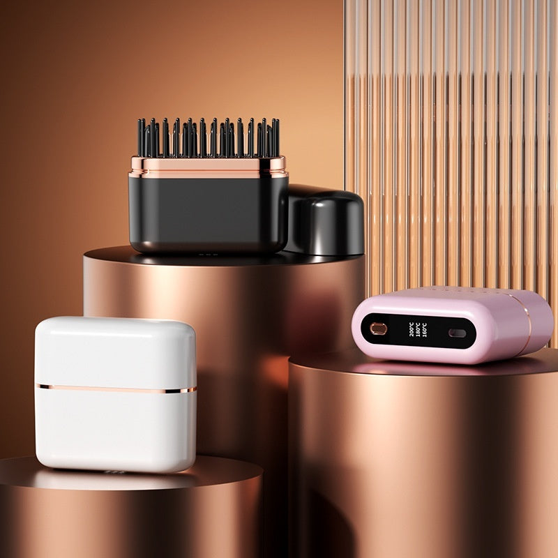 Mini Wireless Charging Straightening Comb Travel Portable Ultra-long Battery Life