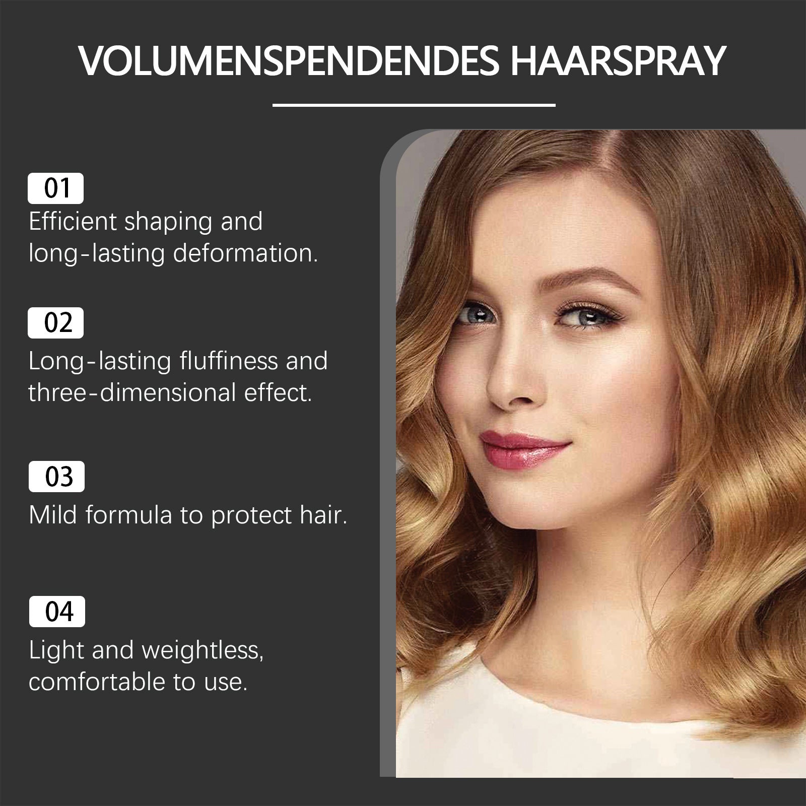 HoeGoa Hair Styling Spray Fluffy Disposable Hair Styling Sea Salt Care Fixature Spray