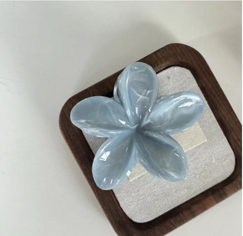 8cm Plumeria Rubra Grip Marble Blooming Pattern