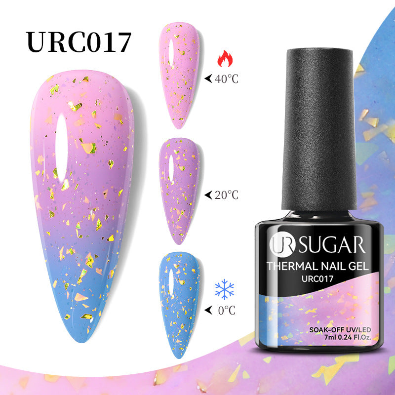 UR Sugar Autumn And Winter New Temperature Change UV Polish Cold And Warm Gradient Nail Glue
