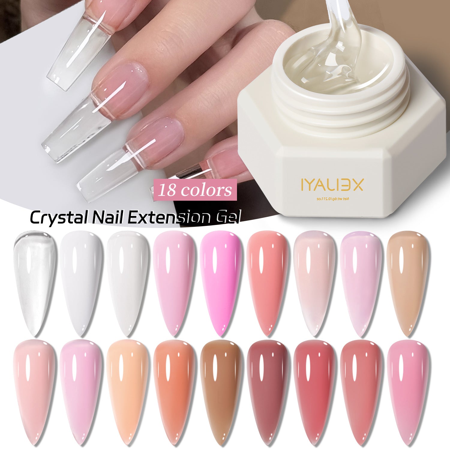 XEIJAYI New Canned Nail Extension Gel, Solid Sculpting