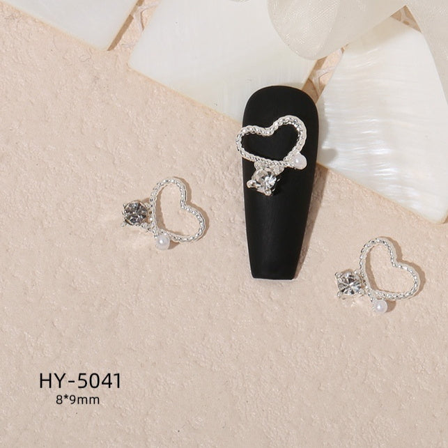 Alloy Nail Art Decorations Moon Flower And Butterfly Nail Studs
