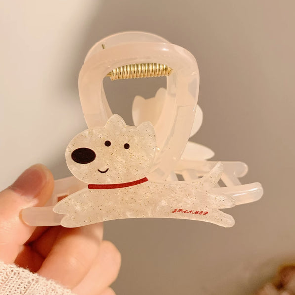 Cute Cartoon Puppy Barrettes Female
