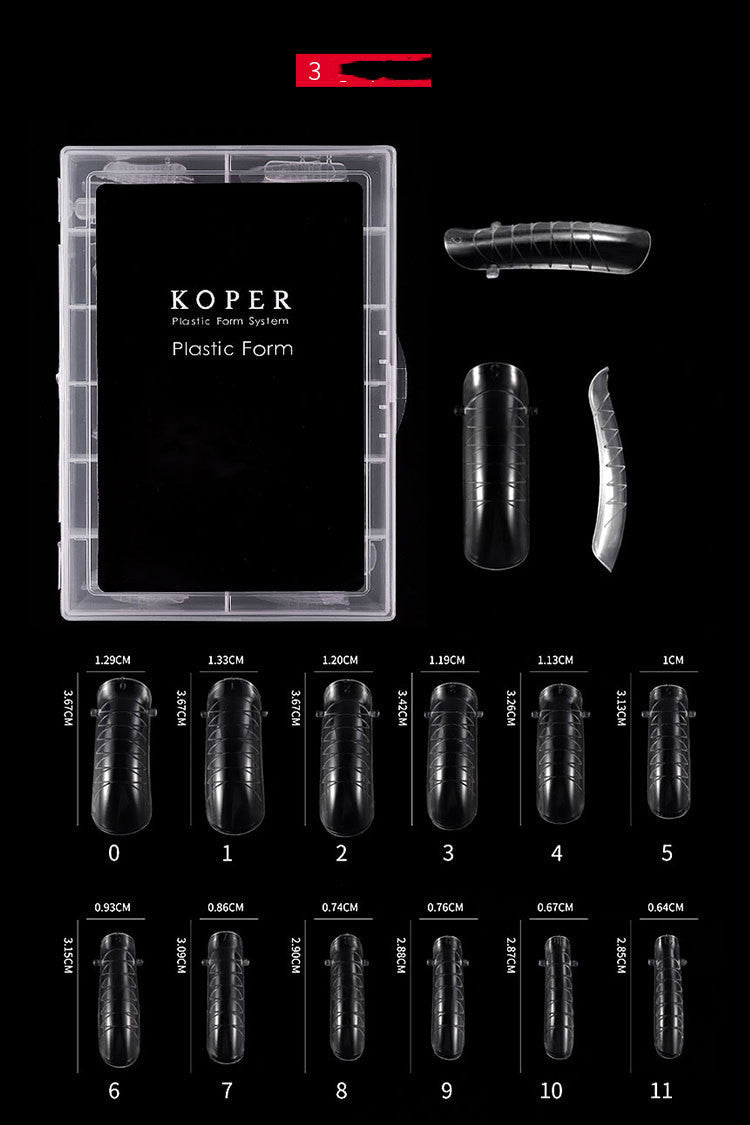 Koper Nail Without Paper Support To Extend The Plastic Nail Mold