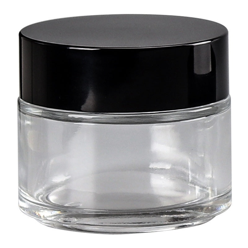 Transparent Face Cream Bottle Glass Cosmetics