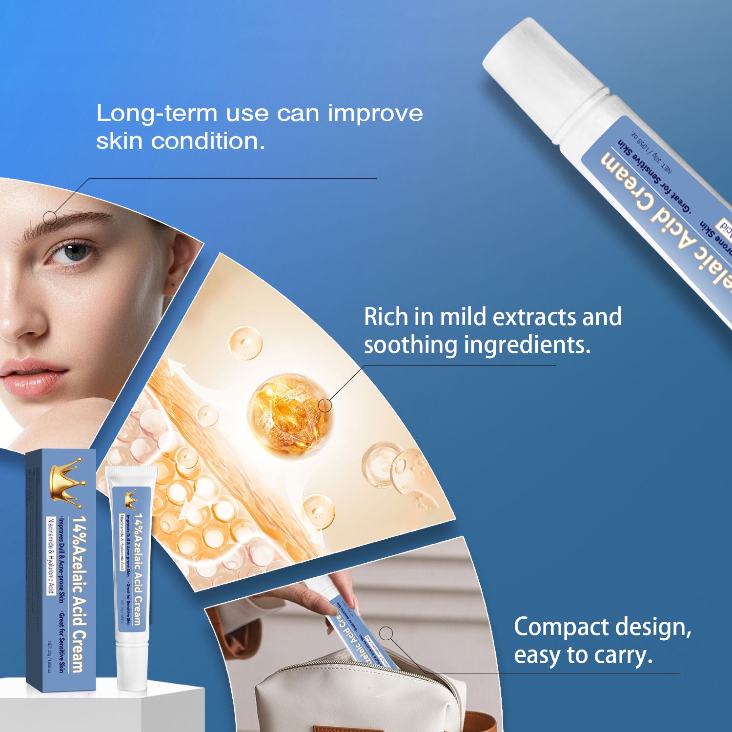 Azelaic Acid Cream 30g Blue