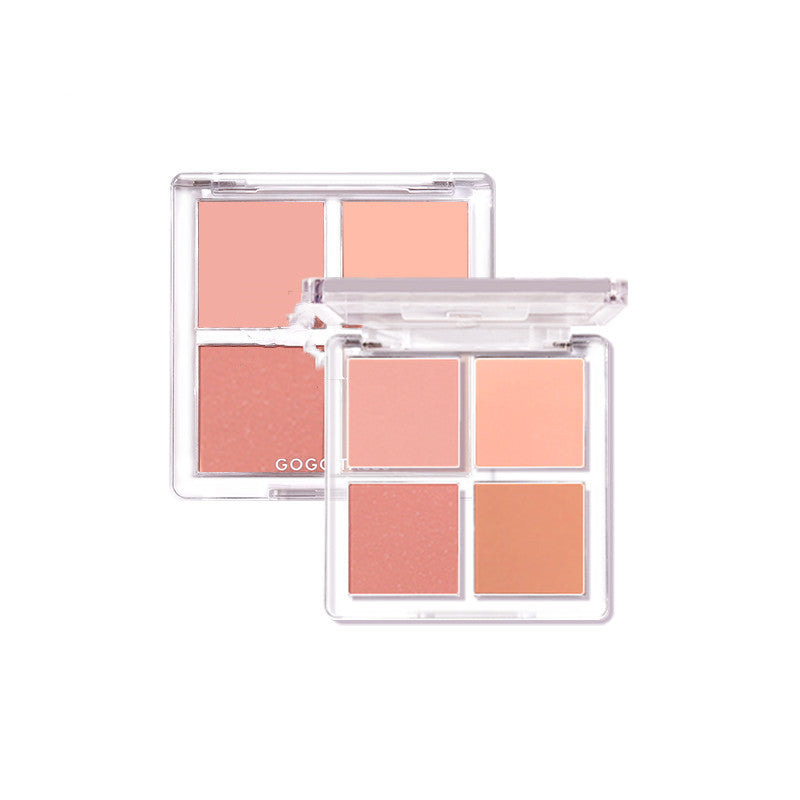 Sweet Things Four-color Vitality Blush Pan Peach Nude Makeup