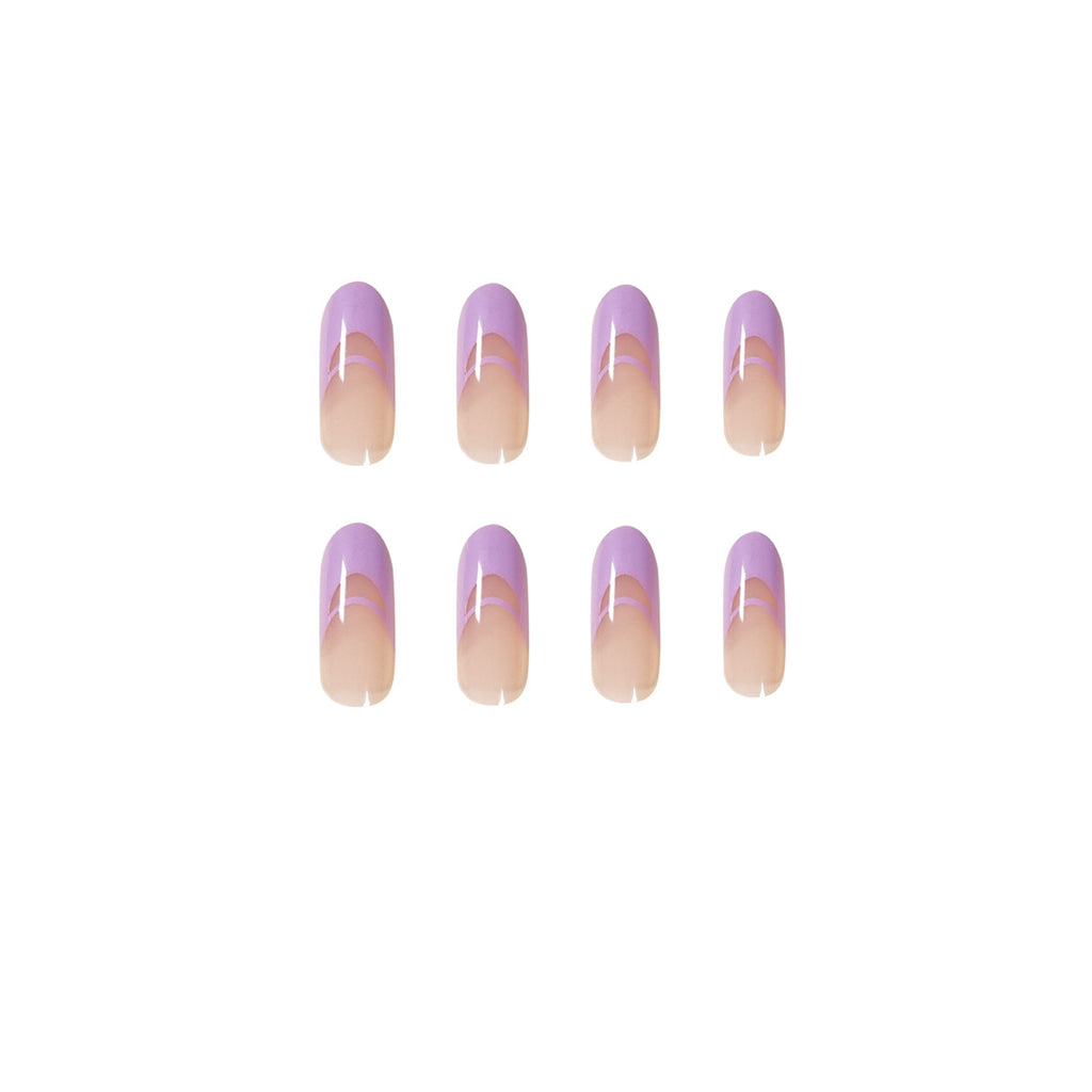 Fashion Simple Double French Wear Nail Art