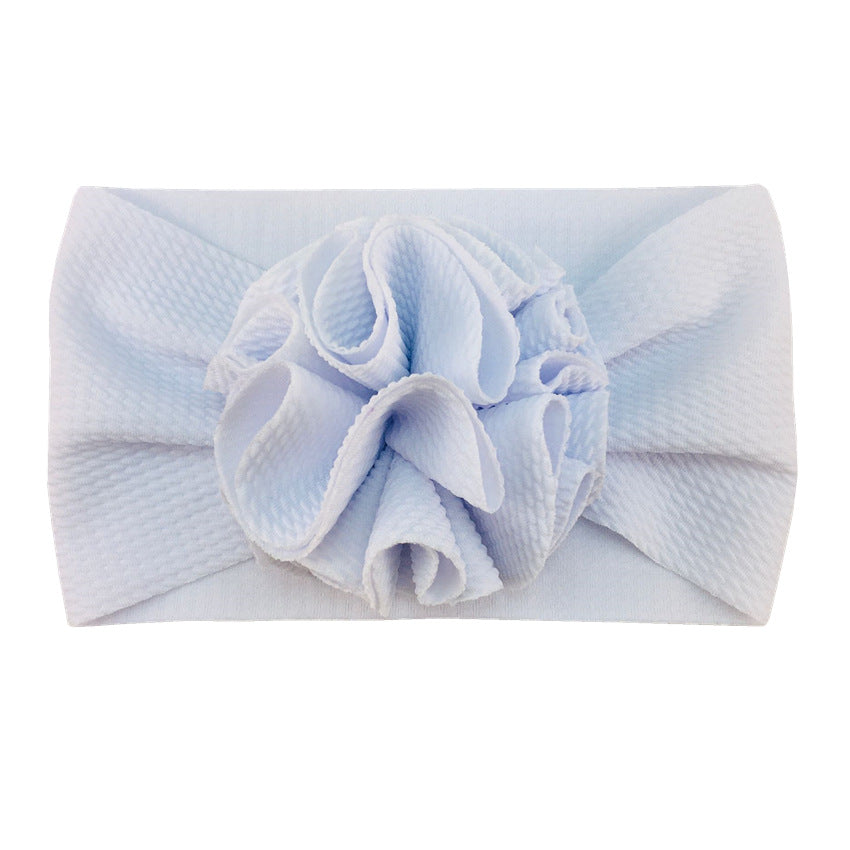 Twill bubble flower headband