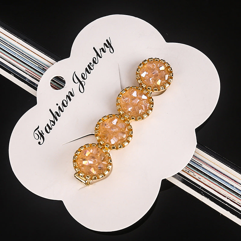 Rhinestone alloy word clip