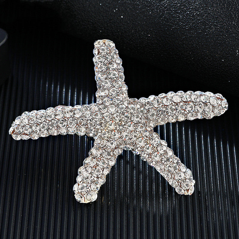 Starfish diamond hairpin