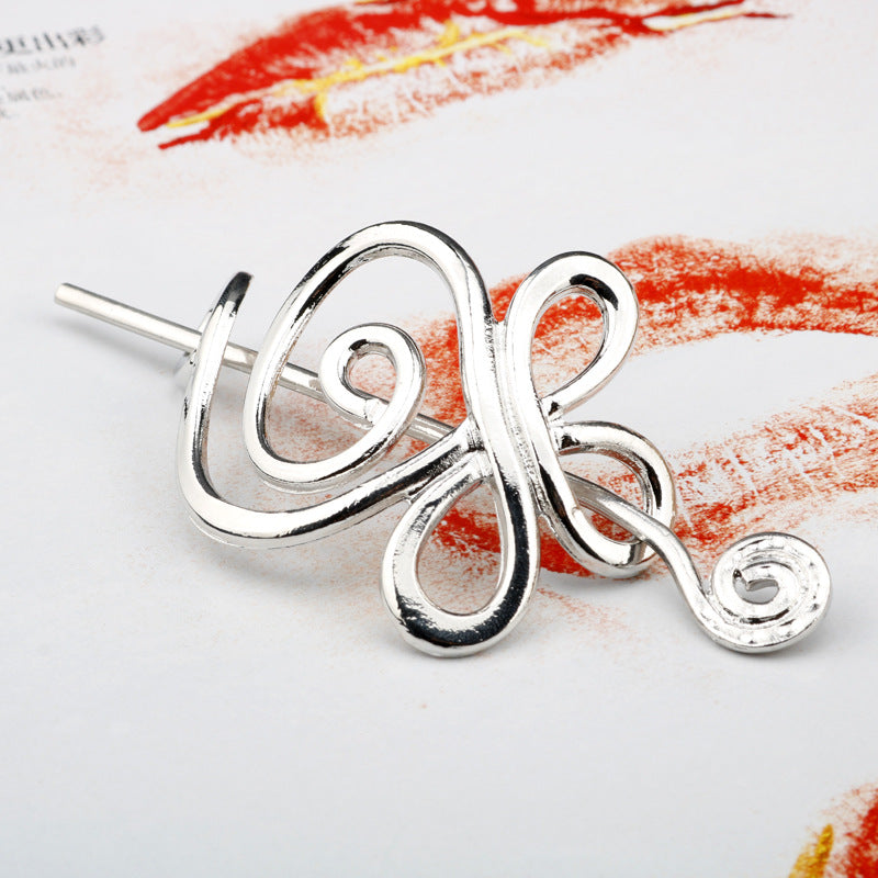 European and American simple metal hairpin