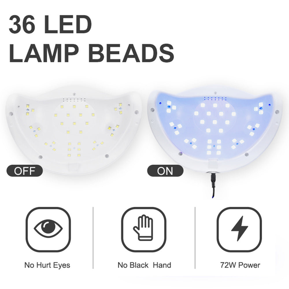 Sun5 Pro 72W UVLED Dual Light Solar Nail Lamp