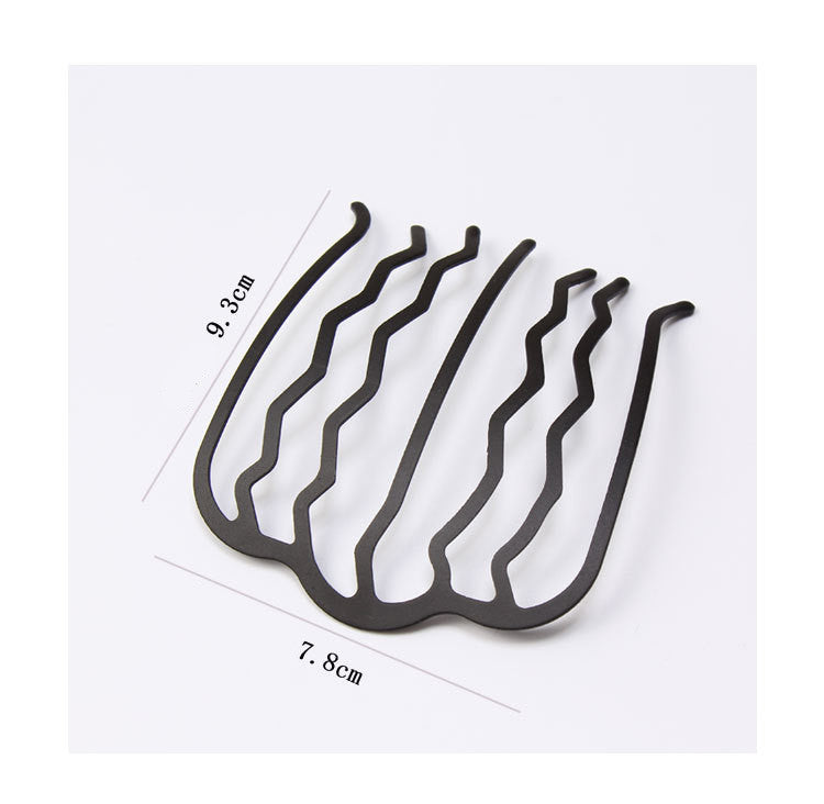 Headdress Metal Hair Comb Hairpin Inserting Comb Curler
