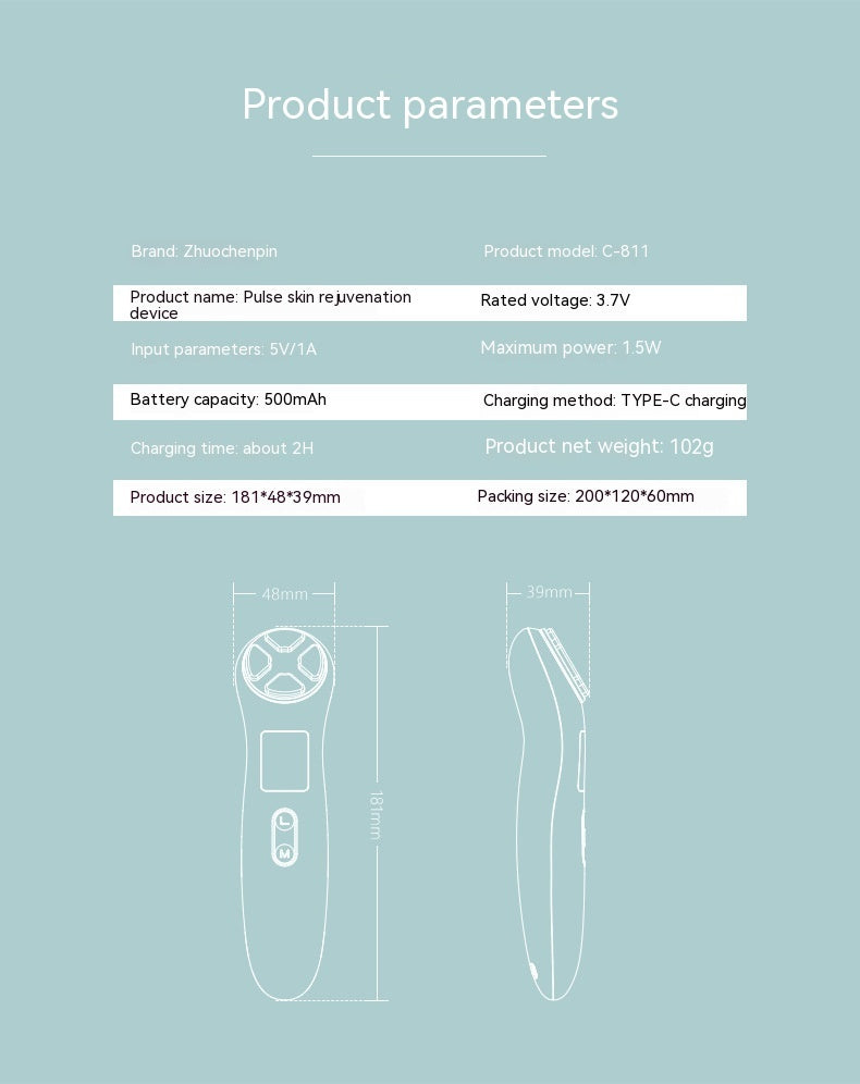 Micro-current Lifting Light Pattern Beauty Instrument