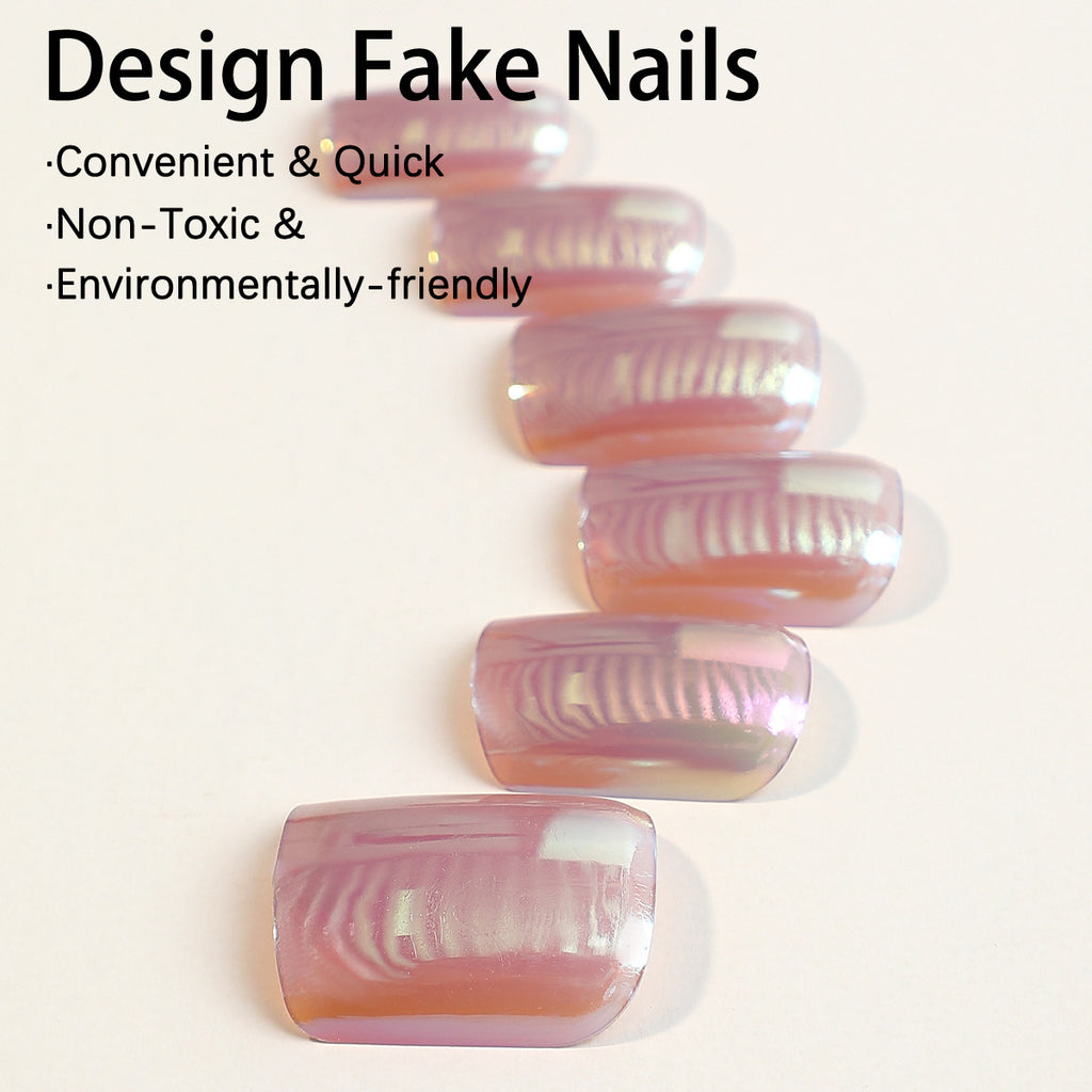 Wear Nail Tip Electroplating Removable Fake Nail Patch Finished Product